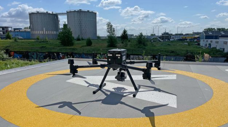 Eerste start- en landingsplatform voor drones
