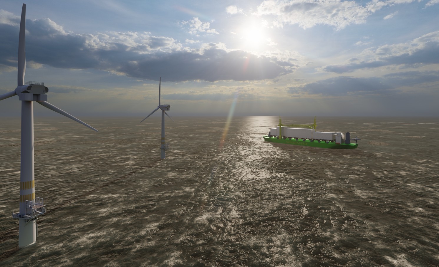 Investeerder in drijvende groene-ammoniakfabriek