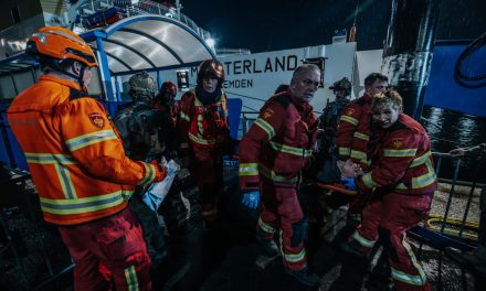 Maritieme oefening in Eemshaven