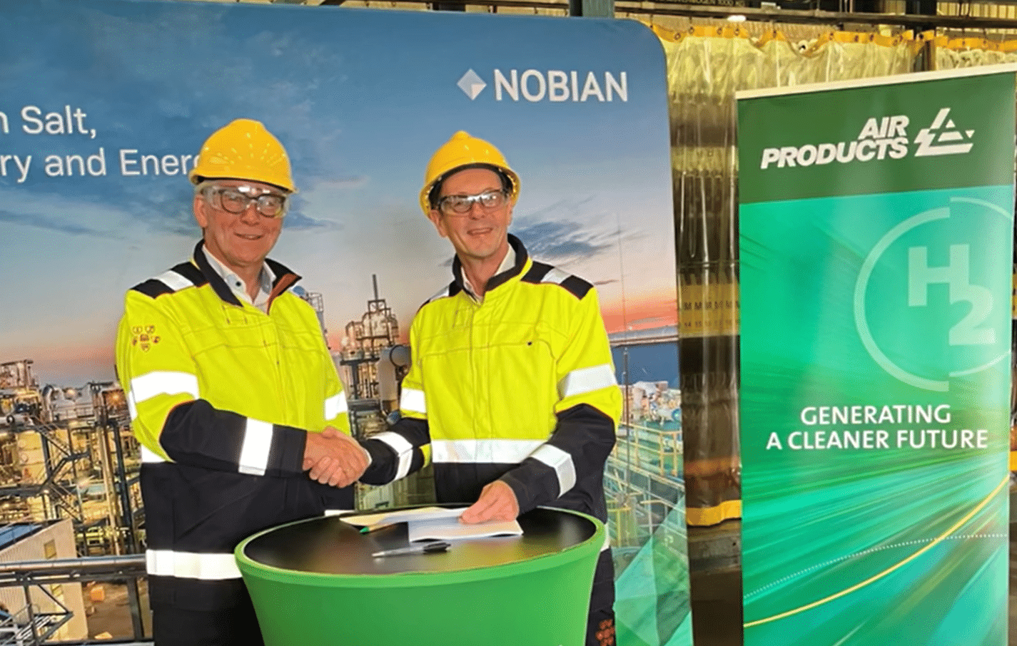 Ondertekening leveringsovereenkomst gecertificeerde waterstof